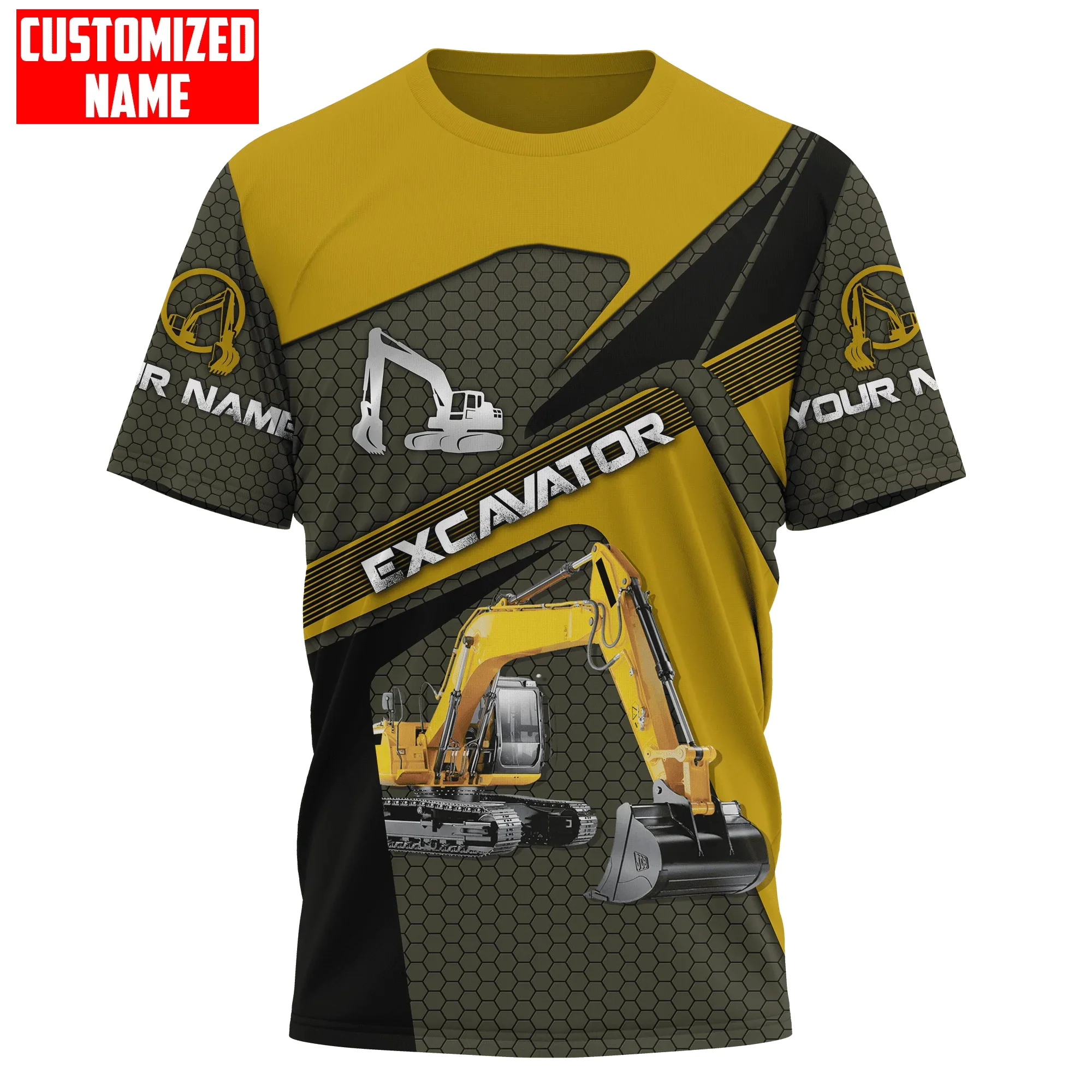 Heavy Equipment Names - Personalisierter Name Bagger Heavy Equipment 3D