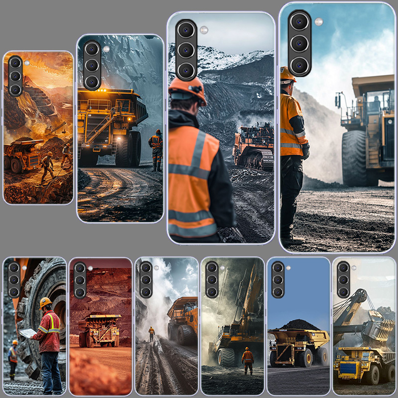Dump Truck Heavy Equipment - Robuste Handyhülle im Muldenkipper-Design für Samsung