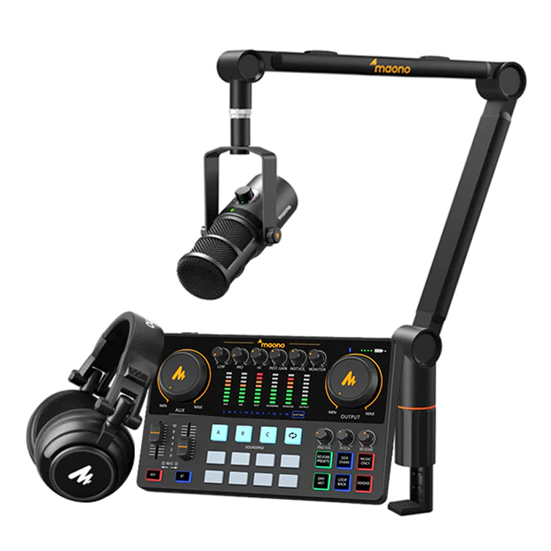 Heavy Equipment Bundle - MAONO PD400X XLR Dynamisches Podcast-Mikrofon Robust