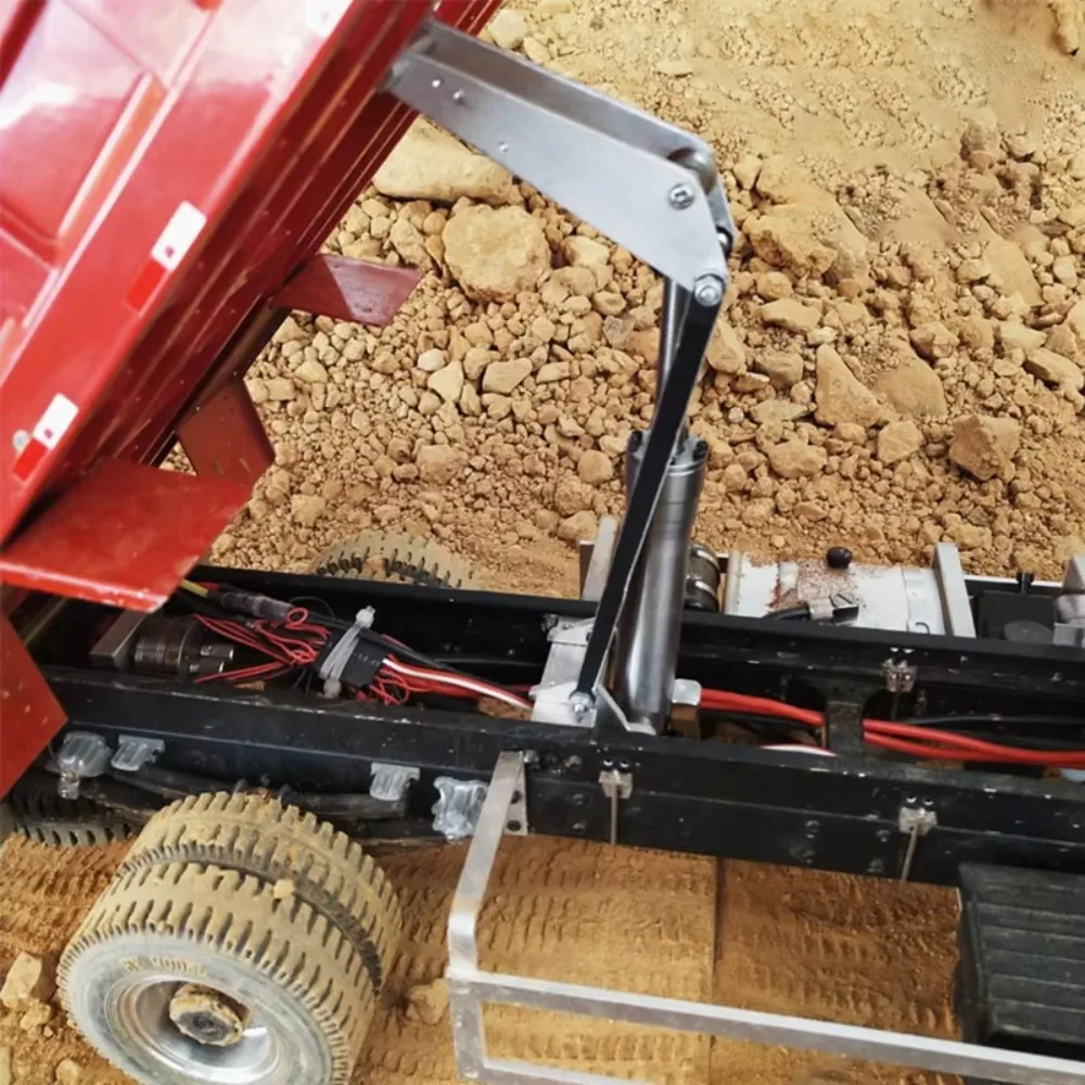 Dump Truck Heavy Equipment - Robustes hydraulisches Muldenkippset mit Scherenhebebühne für