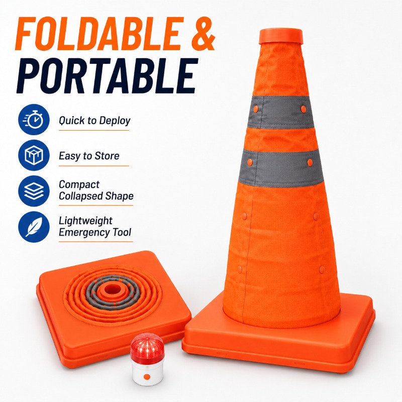 Tragbarer Zusammenklappbarer V – Road Traffic Cone Bewertung und Preis
