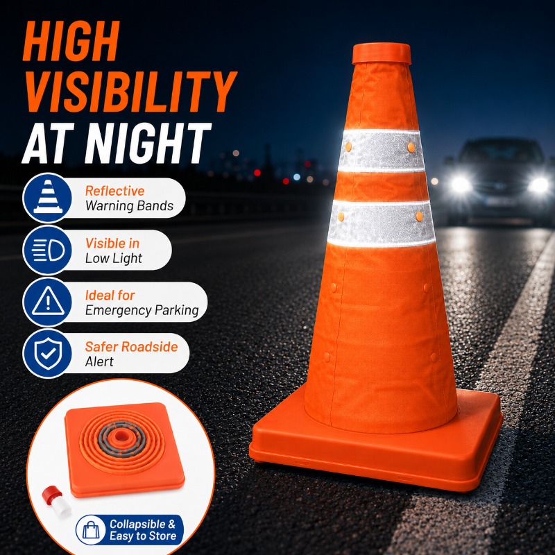 Tragbarer Zusammenklappbarer V – Road Traffic Cone Bewertung und Preis