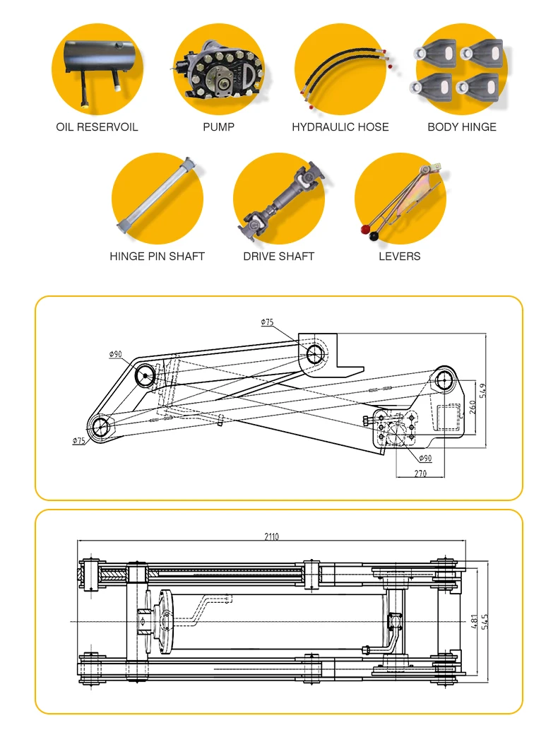 Robustes hydraulisches Muldenk – Dump Truck Heavy Equipment Bewertung und Preis